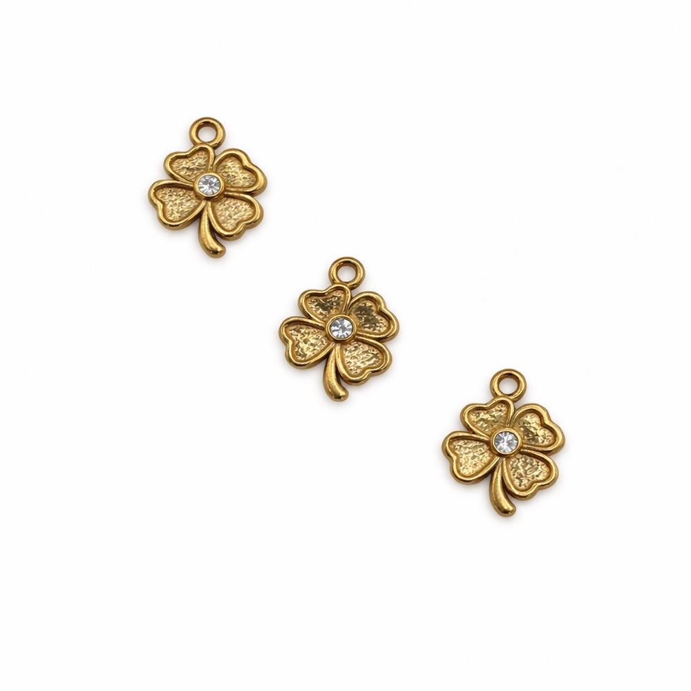 Clover Charm | Gold | Stainless Steel